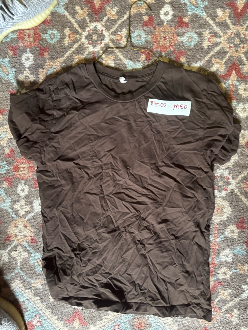 Basic Short-Sleeve Tee in Dark Brown